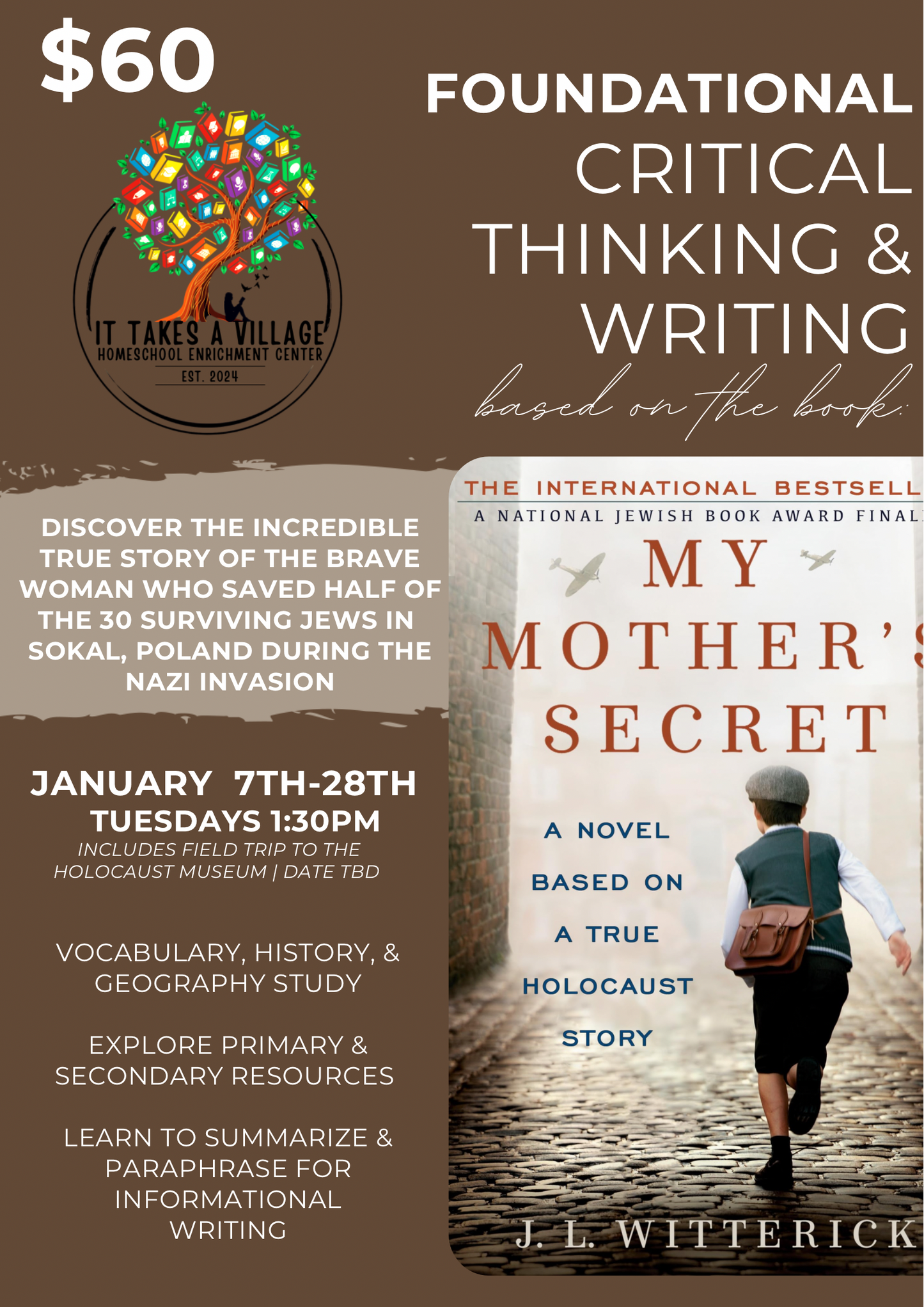 Foundational Critical Thinking & Writing ~ January 2025