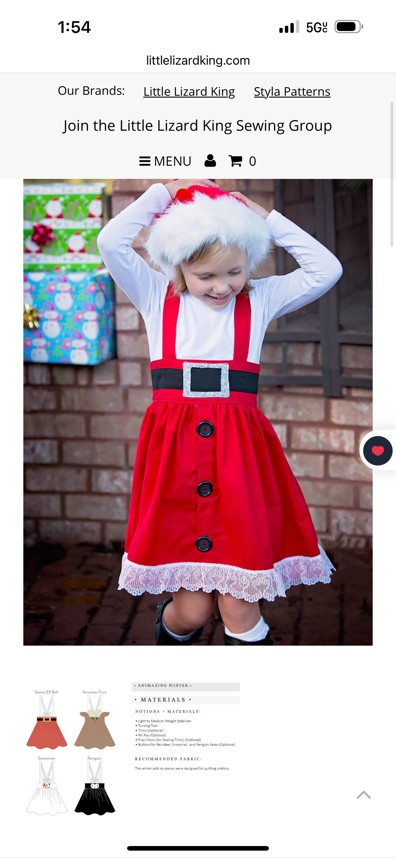 Santa Skirt Sewing Class