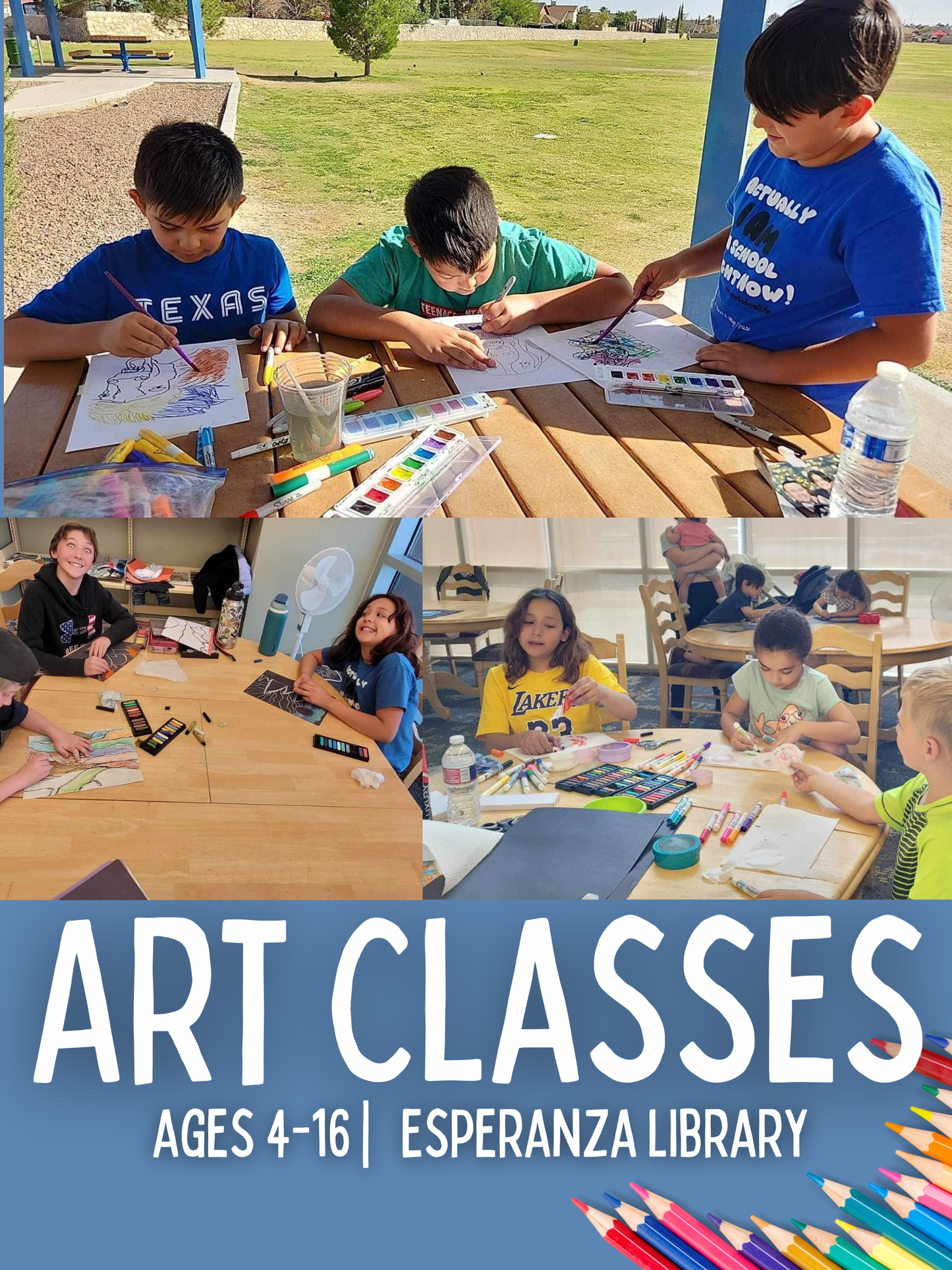 Art Classes | Esperanza Library | Fridays 1pm