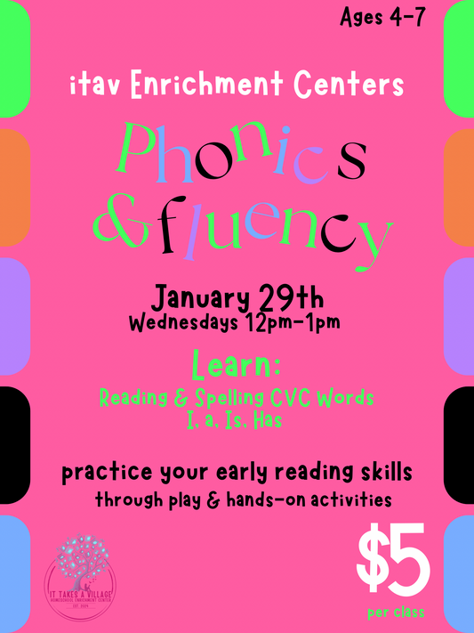 Phonics & Fluency - 1/29