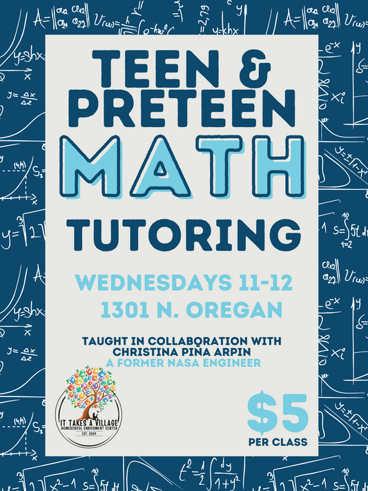 Teen & Preteen Math Tutoring