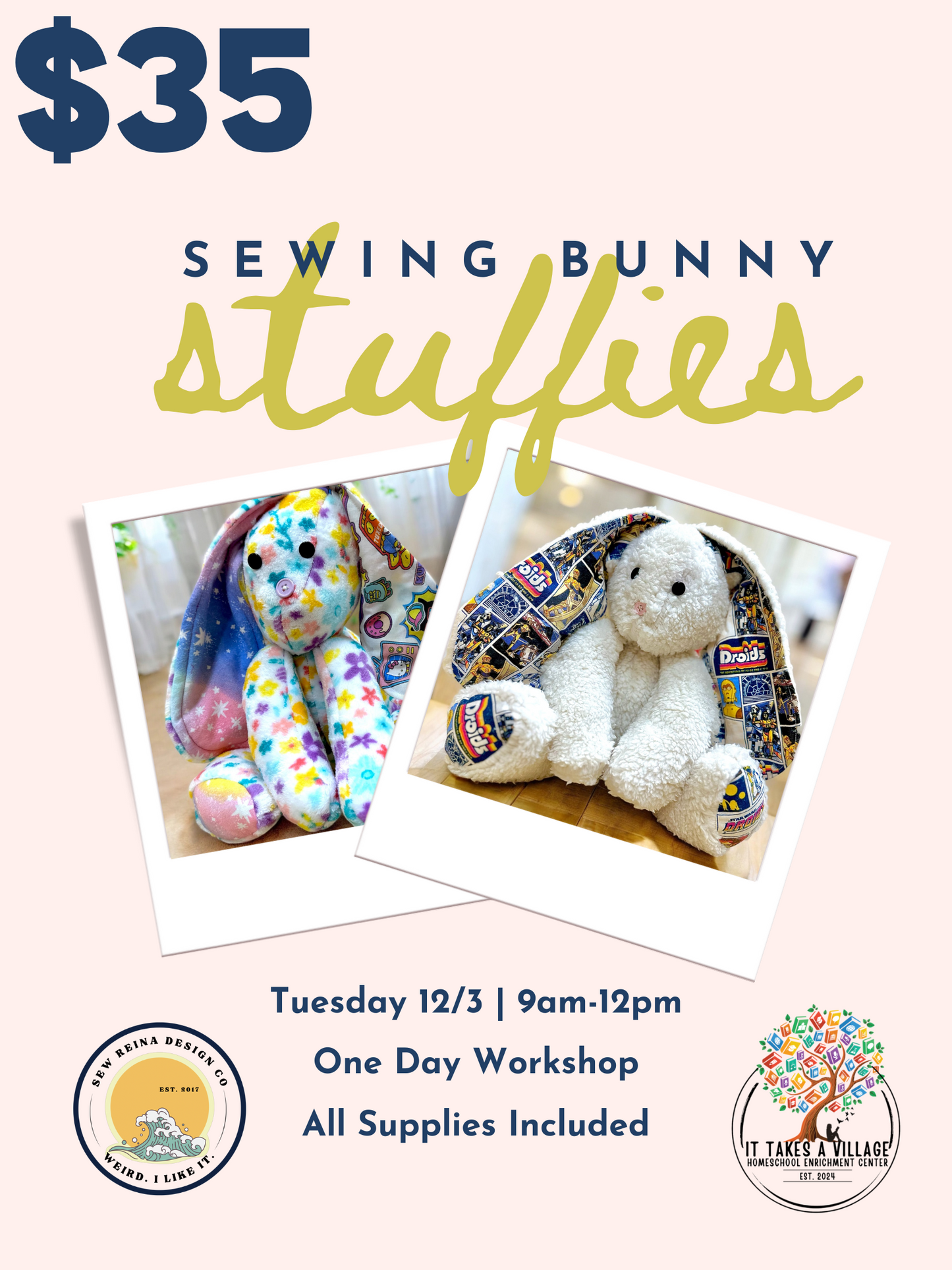 Sewing Stuffies ~ 1 Day Workshop