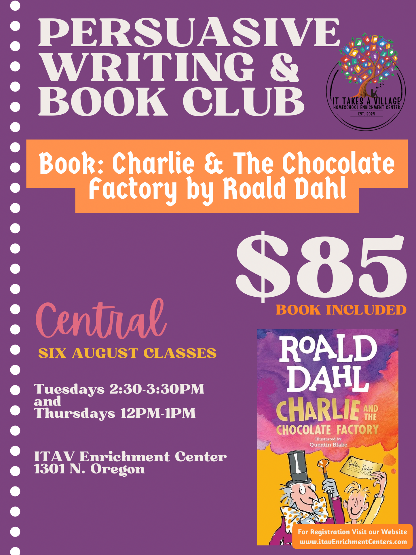 Persuasive Writing Workshop & Book Club (BOOK INCLUDED)