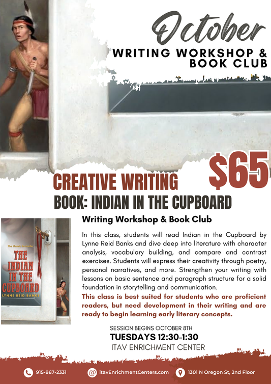 Creative Writing Workshop & Book Club (BOOK INCLUDED)