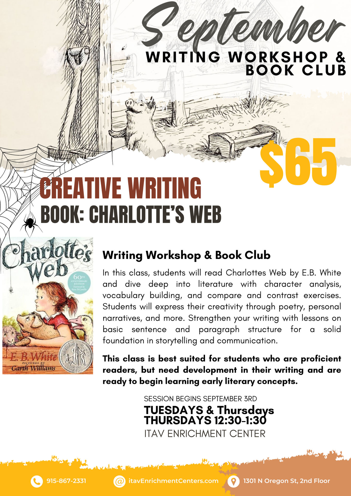 Creative Writing Workshop & Book Club (BOOK INCLUDED)