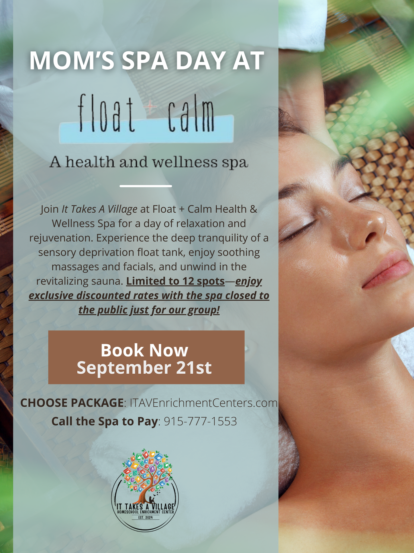 Spa Day at Float + Calm Wellness Spa