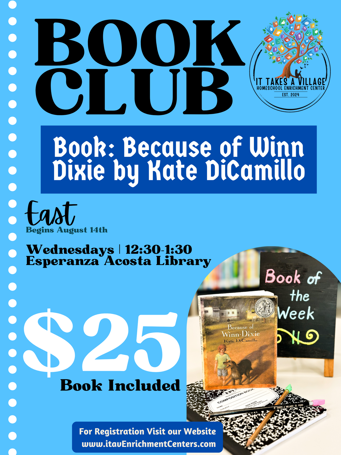 Because of Winn Dixie Book Club (BOOK INCLUDED)